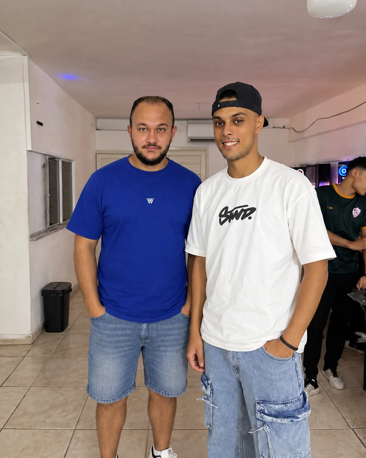 Two of the house crew between sessions